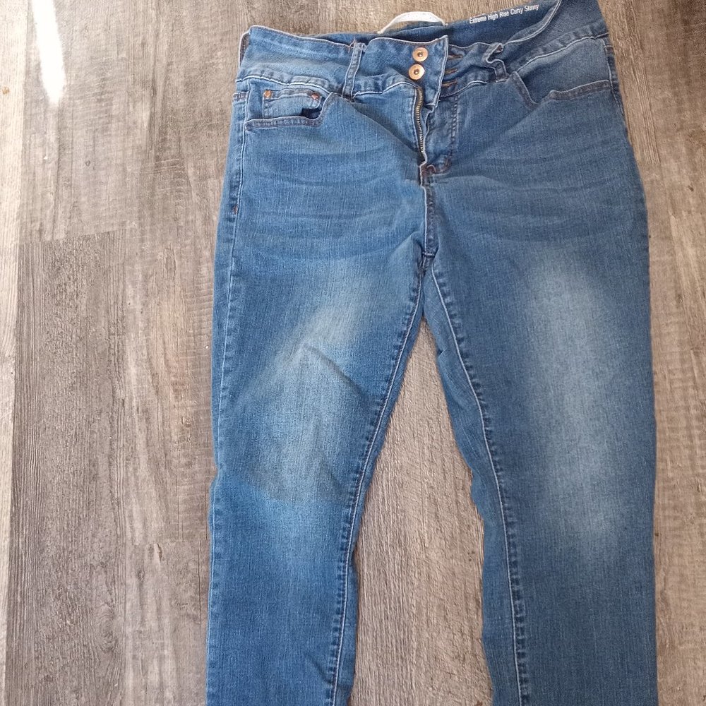 Tess size 14p extreme high rise curvy skinny jeans
